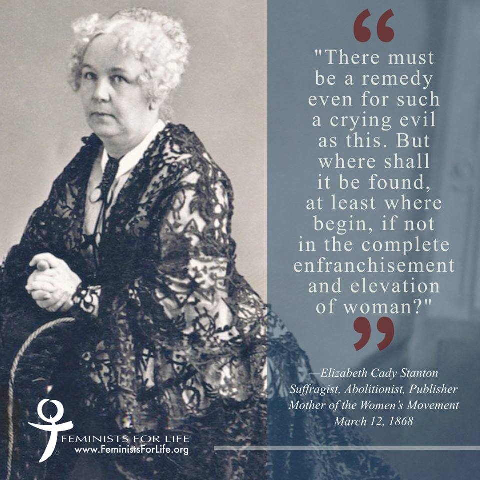 Elizabeth Cady Stanton Honored by FFL of Western New York – Feminists for Life