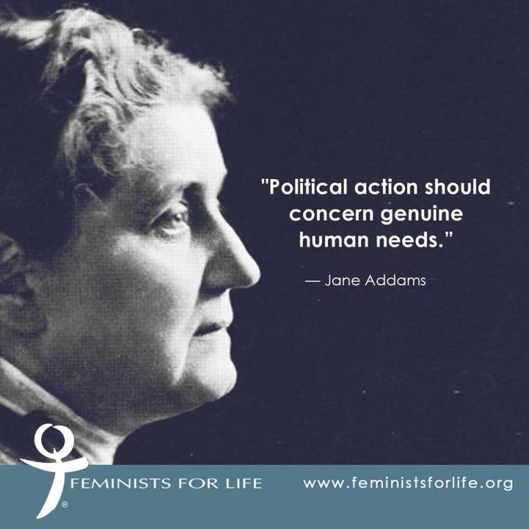 Jane Addams – Feminists for Life