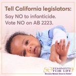 SOS: California on Track to Legalize Infanticide!!